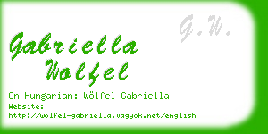 gabriella wolfel business card